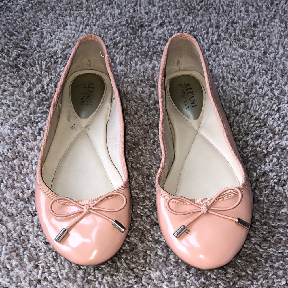 Pink ballet flats